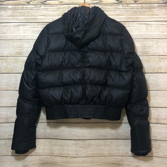 BCBG Motto Black Jacket Puffer Feather Down Med - Picture 6 of 8